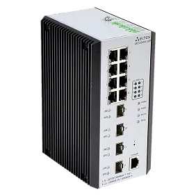 MES3500I-10P – Промышленный коммутатор 8 портов 1G PoE/PoE+, 4 порта 1G SFP Eltex