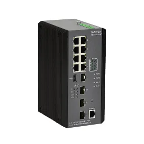 MES3510S-08P - промышленный коммутатор, 8 портов 1G PoE/PoE+, 4 порта1G SFP