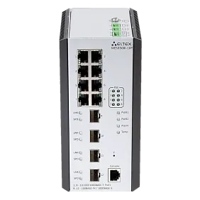 MES3500I-10P – Промышленный коммутатор 8 портов 1G PoE/PoE+, 4 порта 1G SFP Eltex