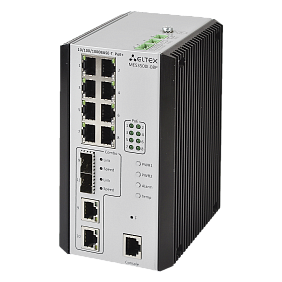MES3500I-08P – Промышленный коммутатор 8 портов 1G PoE/PoE+, 2 combo-порта 1G Eltex